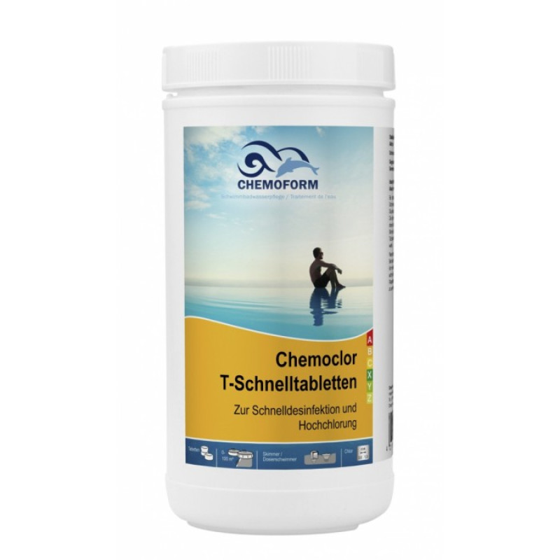 Быстрорастворимые таблетки хлора CHEMOCLOR, 1 кг