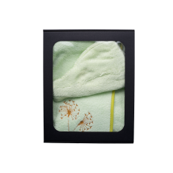 Подарочный набор в подарочной коробке для НЕЁ. Женская шапка для сауны и фартук СВЕТЛО-ЗЕЛЕНЫЙ 