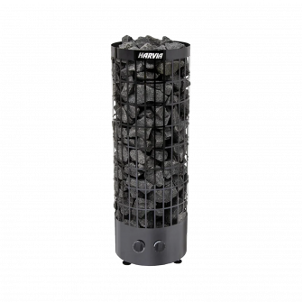 Электрический нагреватель для сауны - HARVIA Cilindro Black Steel PC70 6,8 кВт