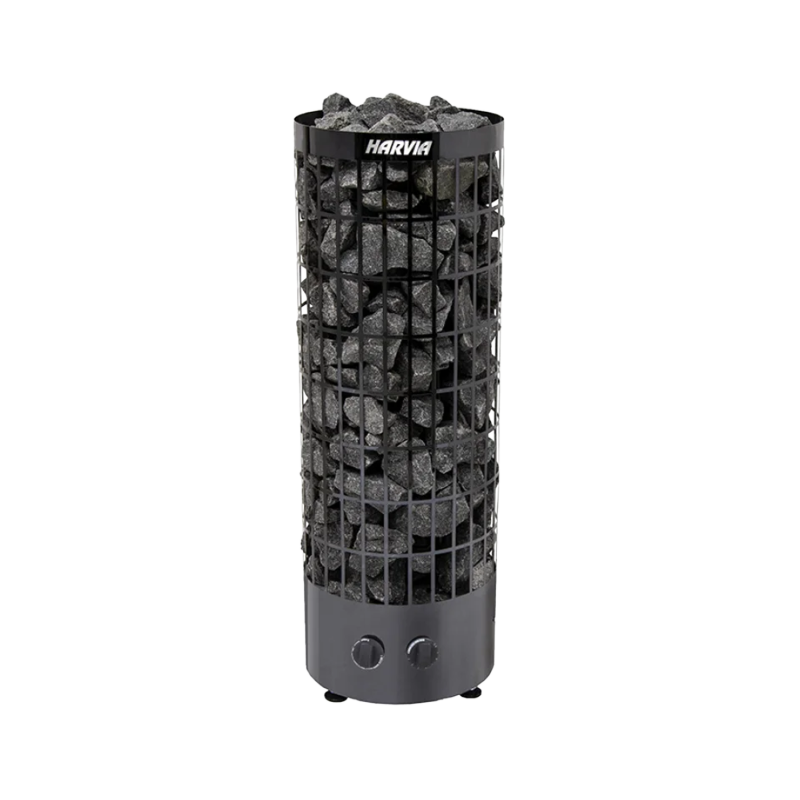 Электрический нагреватель для сауны - HARVIA Cilindro Black Steel PC70 6,8 кВт