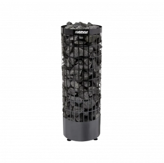 Электрический нагреватель для сауны - HARVIA Cilindro Black Steel PC90E 9 кВт