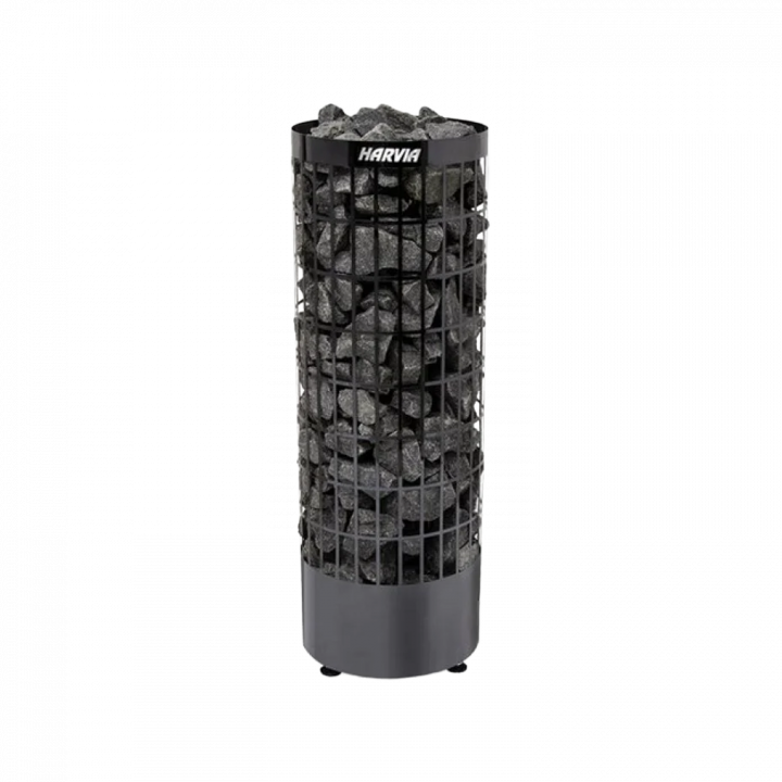Электрический нагреватель для сауны - HARVIA Cilindro Black Steel PC90E 9 кВт