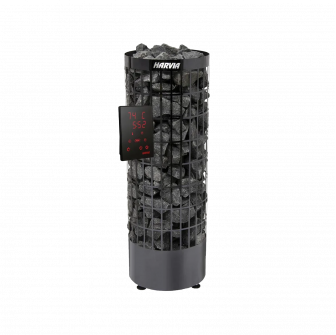 Электрический нагреватель для сауны - HARVIA Cilindro Black Steel PC90XE 9 кВт