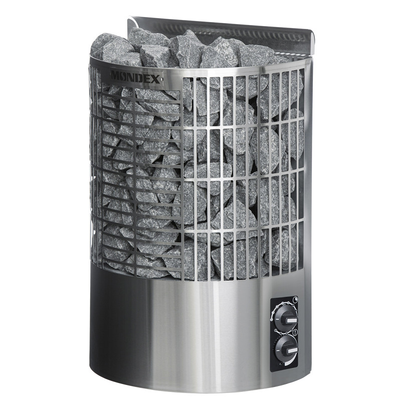 Электрическая каменка для сауны - MONDEX TENO, нержавеющая сталь