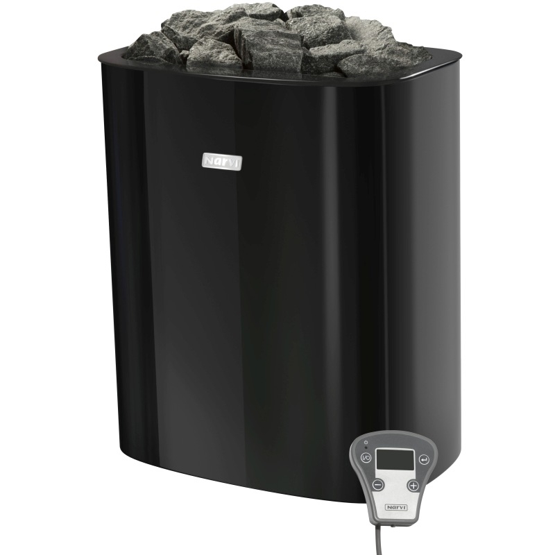 Электрическая каменка для сауны NARVI NC Electric, черная, 6 кВт
