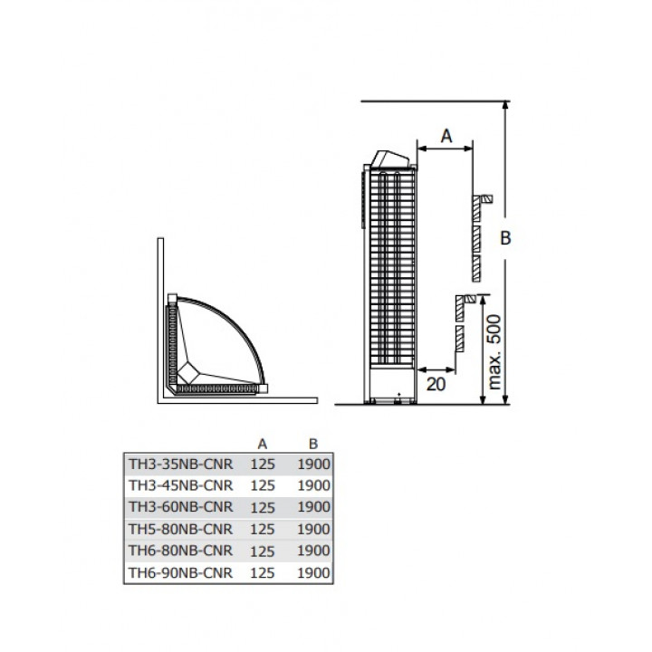 Электрическая каменка для сауны – SAWOTEC Tower Corner, с блоком управления