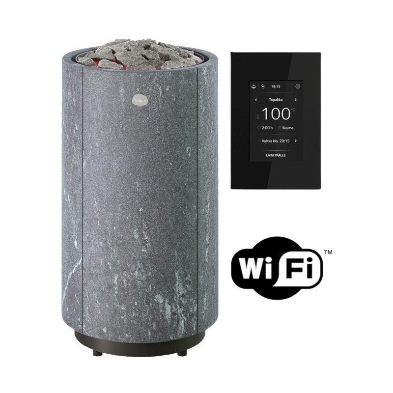 Электрический нагреватель для сауны TULIKIVI KAARNA Nobile L с панелью управления Wi-Fi.