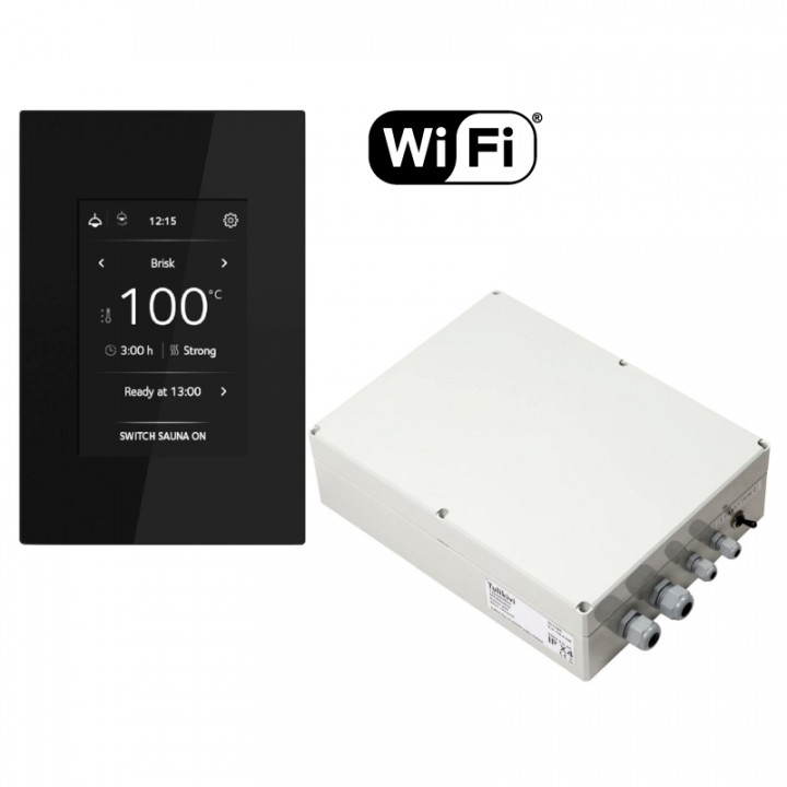 Панель управления электрической каменкой для сауны - TULIKIVI WIFI с контактной коробкой