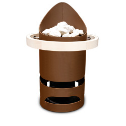 Электрическая каменка для сауны - EOS Zeus S, коричневый 