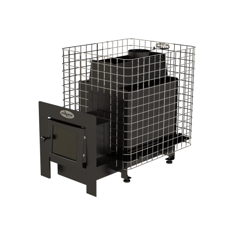 Дровяная банная печь - VILPRA ETNA-22-NL-V с внешней топкой
