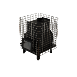 Дровяная банная печь - VILPRA FORNAX-14-NV с внутренней топкой 