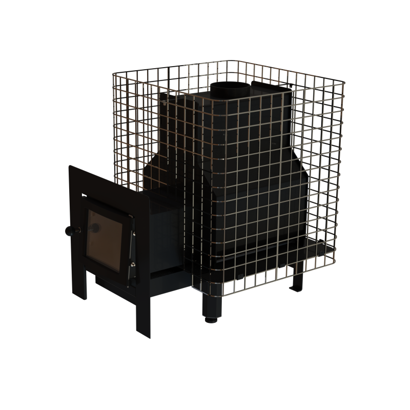 Дровяная банная печь - VILPRA FORNAX-14-NL-V с внешней топкой