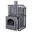 Дровяная банная печь - Гефест Гром Ураган 50 (П) - 0