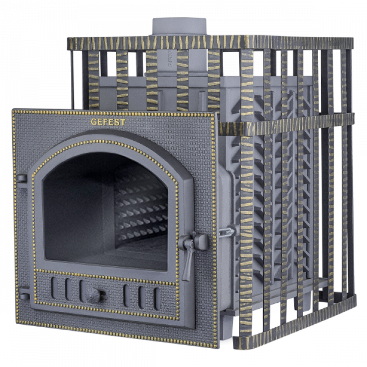 Дровяная банная печь GEFEST - GFS ZK 25 (P) в решетке