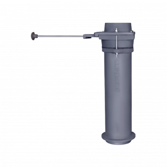 Чугунный дымоходный модуль GEFEST с заслонкой, Ø115, 550 mm