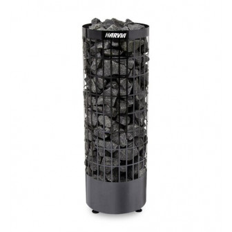 Электрический нагреватель для сауны - HARVIA Cilindro Black Steel PC70E 6,8 кВт