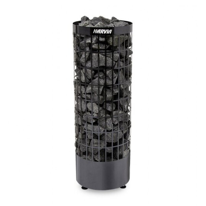 Электрический нагреватель для сауны - HARVIA Cilindro Black Steel PC70E 6,8 кВт