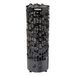 Электрическая каменка для сауны - HARVIA Cilindro Black Steel PC90 9 кВт