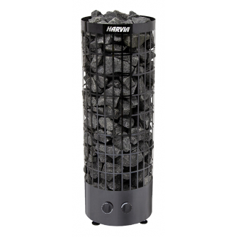 Электрический нагреватель для сауны - HARVIA Cilindro Black Steel PC90 9 кВт