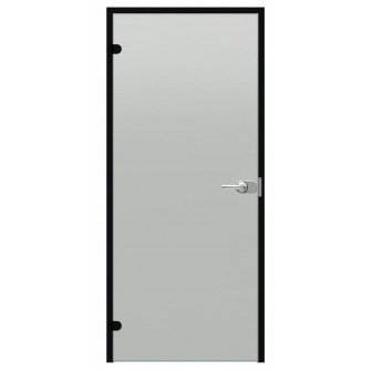 Запирающаяся стеклянная дверь Harvia Black Line, матовая, 7x21, черная алюминиевая рама