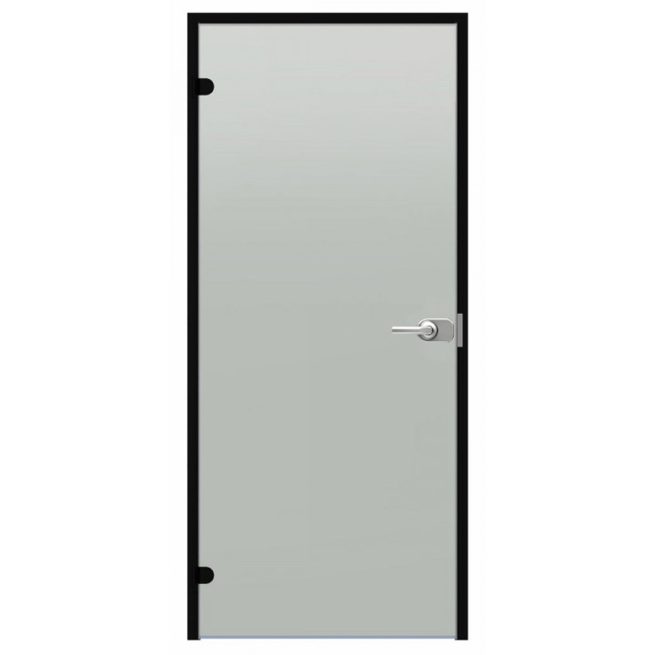 Запирающаяся стеклянная дверь Harvia Black Line, матовая, 7x21, черная алюминиевая рама