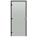 Запирающаяся стеклянная дверь Harvia Black Line, матовая, 9x21, черная алюминиевая рама. - 0