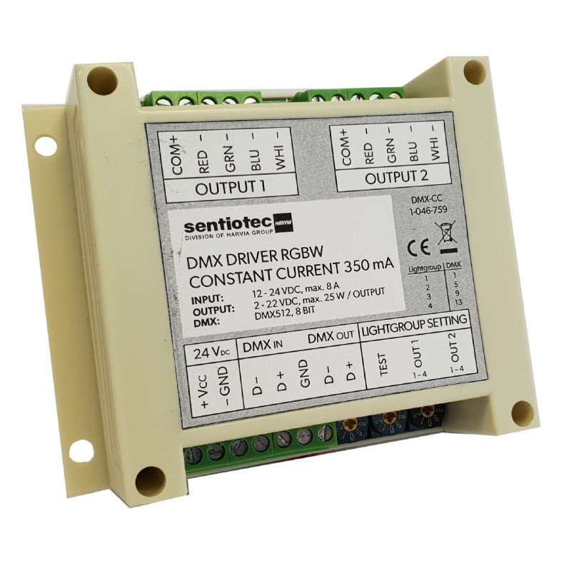 Драйвер светодиодов Harvia DMX RGBW, 2 × 4 канала