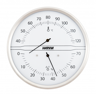 Термогигрометр HARVIA круглый, белый