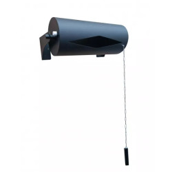 Ведро горизонтальное разливочное 15 л, нержавеющая сталь, черное 