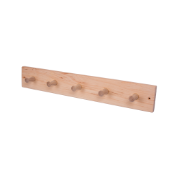 Вешалка деревянная из ольхи с 5 крючками  Вешалка деревянная из ольхи с 5 крючками