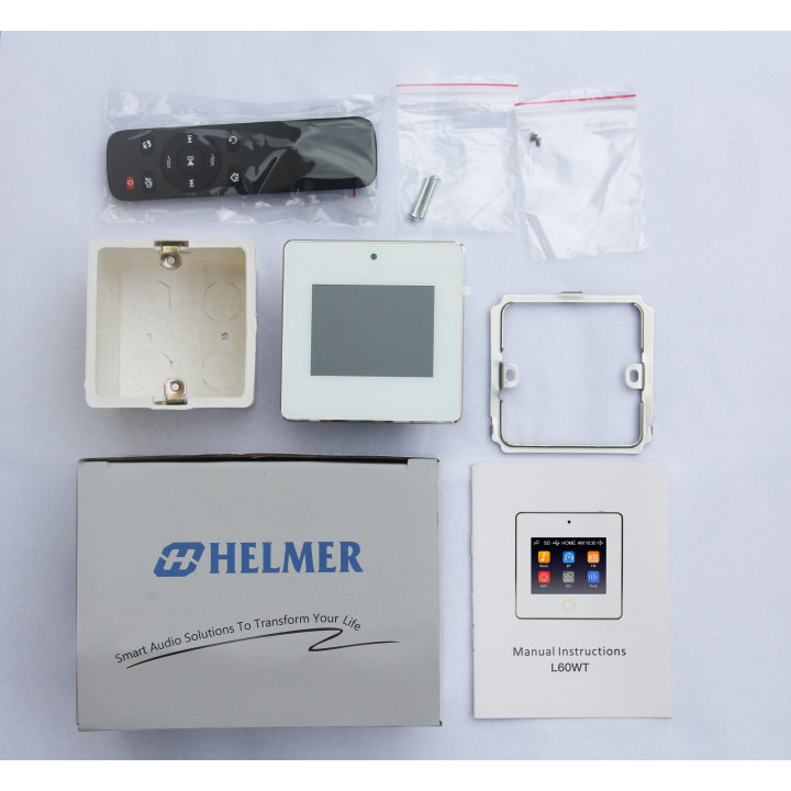Усилитель с сенсорным экраном BT для настенного монтажа HELMER L60