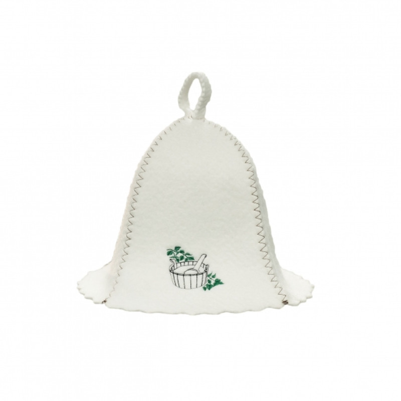 Банная шапка - ведро с черпаком