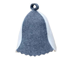 Шапка для сауны - белая, серая 