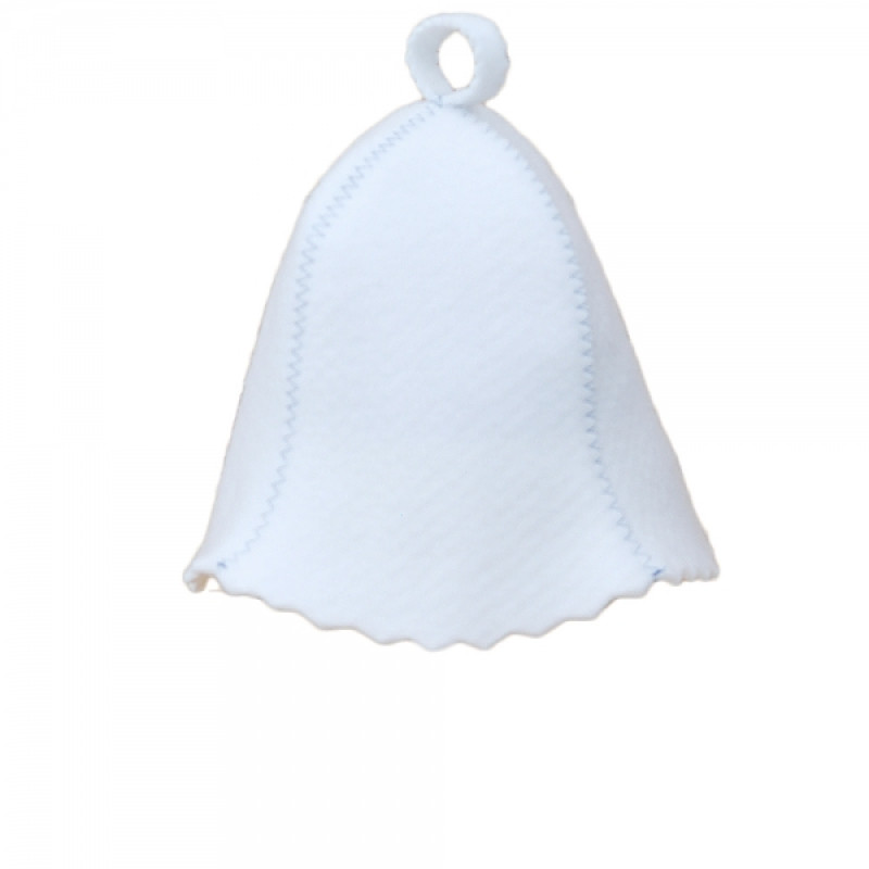 Шапка для сауны - белая