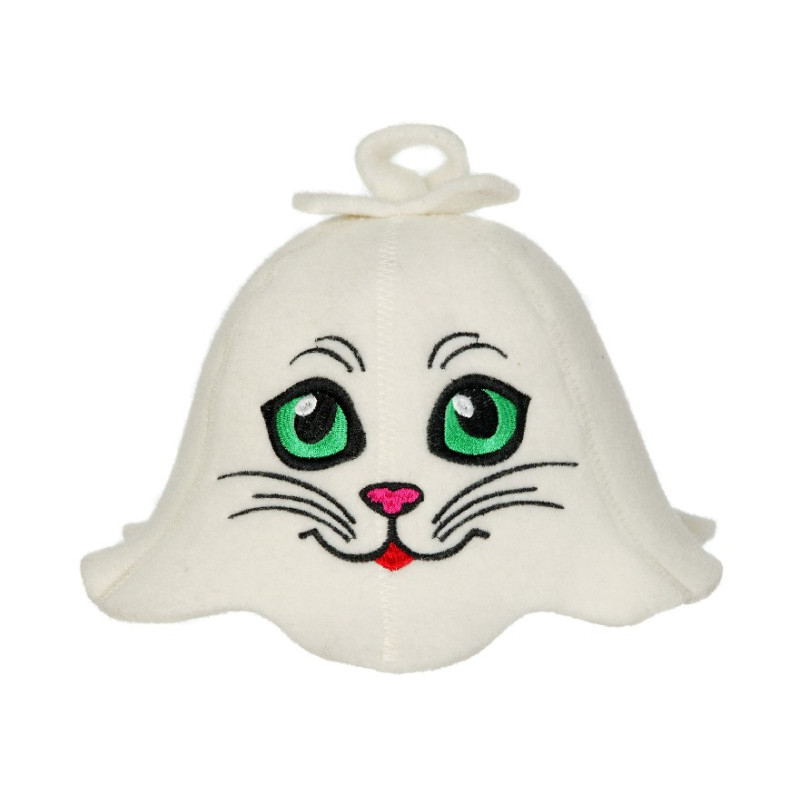 Шапка для сауны - Kотенок