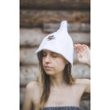 Хлопковая шапка для сауны - БЕЛАЯ - 1