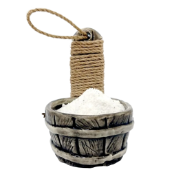 Керамическая емкость для соли для сауны - бочка 200 мл 