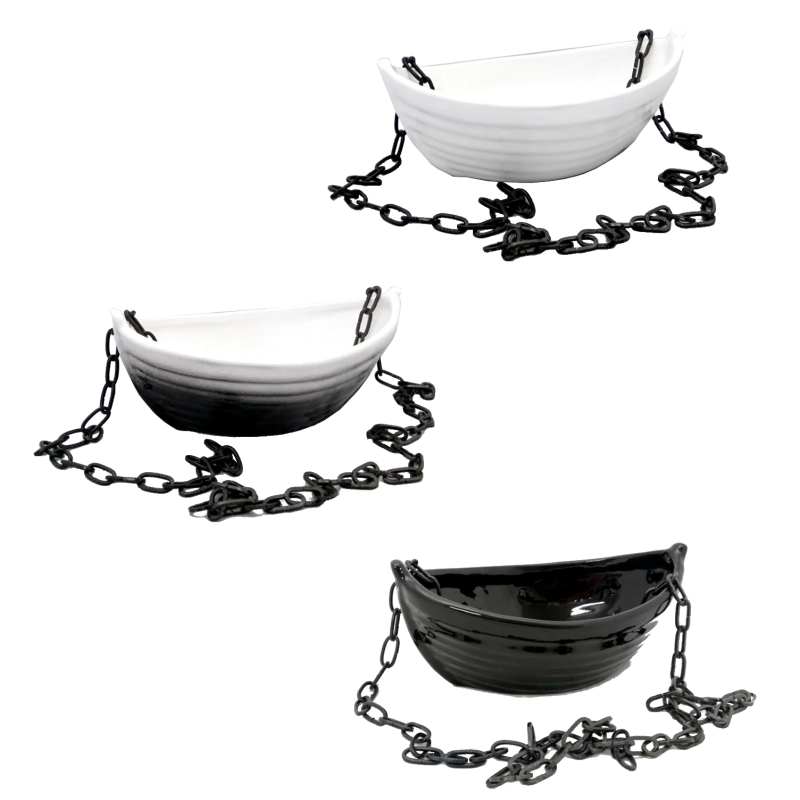 Керамический контейнер для ароматов - лодочка с цепочкой