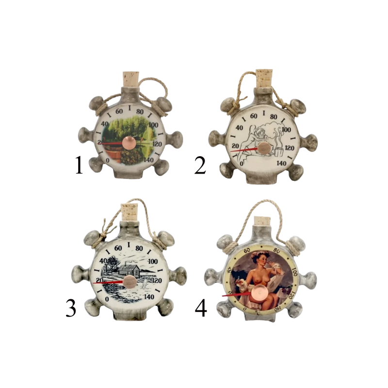 Керамический термометр для сауны - руль корабля