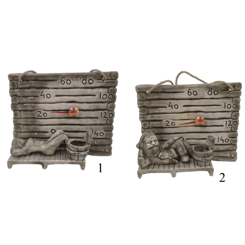 Керамический термометр для сауны – маленькая бочка для ароматов