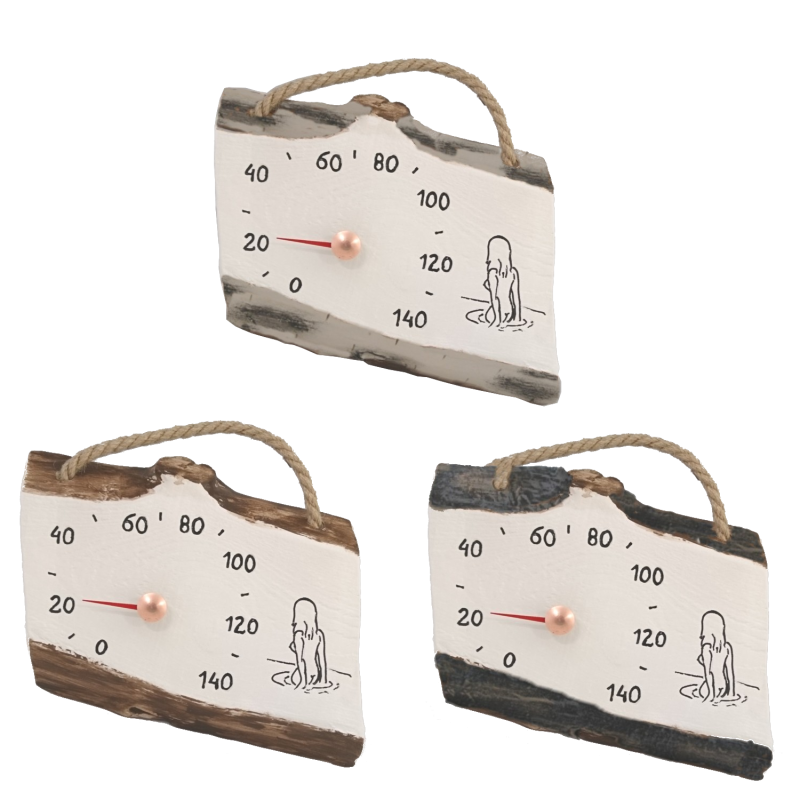 Керамический термометр для сауны - девушка в воде