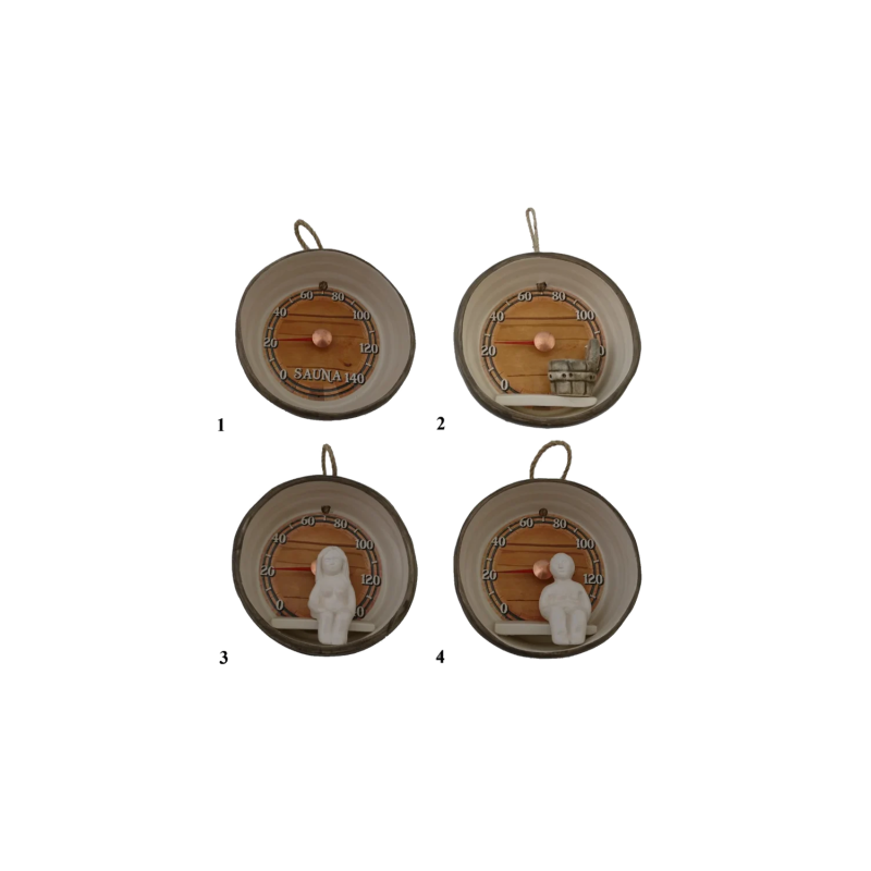 Керамический термометр для сауны - бочонок