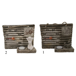 Керамический термометр для сауны - со свечой 