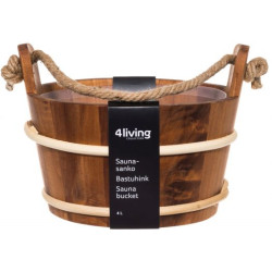 Ведро из ольхи с пластиковой вставкой  Ведро из ольхи с пластиковой вставкой