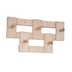 Вешалка из липы с 5 крючками  Вешалка из липы с 5 крючками