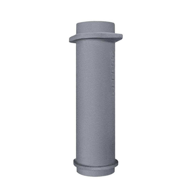 Нижняя чугунная дымоходная труба для печей ГЕФЕСТ 180/500мм