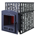 Дровяная банная печь GEFEST - GFS ZK 40 (P) 2 в решетка - 1
