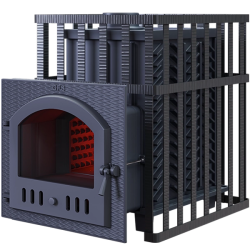 Дровяная банная печь GEFEST - GFS ZK 45 (M) в решетке  Дровяная банная печь GEFEST - GFS ZK 45 (M) в решетке