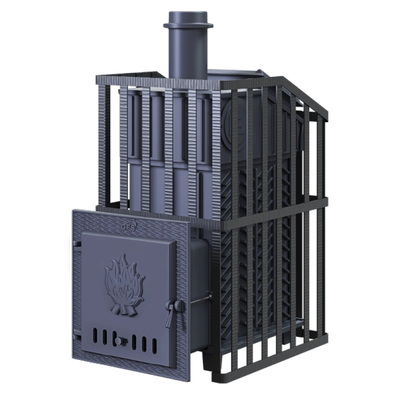 Дровяная банная печь GEFEST - GFS ZK Uragan 30 в решетке