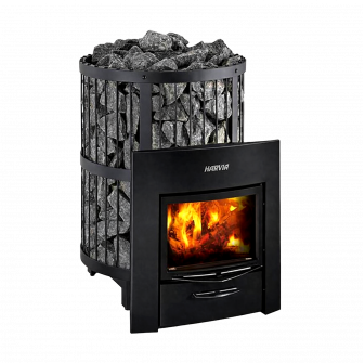 Дровяная печь для сауны - HARVIA Legend 240 Duo, черная